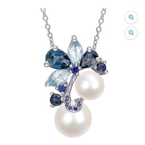 Elegant Silver Necklace with Pink Pendant